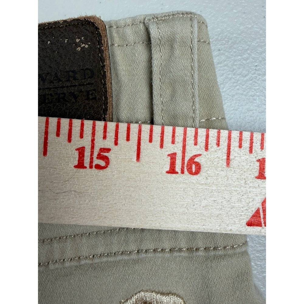 Onward Reserve Mens 5-Pocket Pants Khaki Tan Straight Leg Cotton‎ Blend 32x28 - Picture 8 of 10